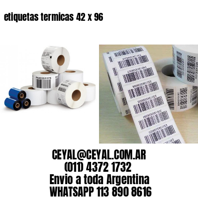 etiquetas termicas 42 x 96