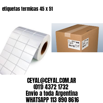 etiquetas termicas 45 x 51