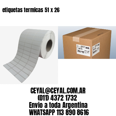 etiquetas termicas 51 x 26