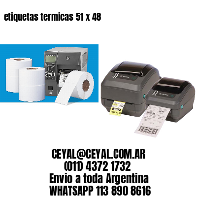 etiquetas termicas 51 x 48