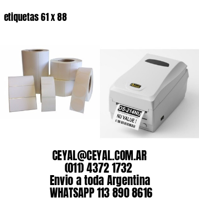 etiquetas 61 x 88