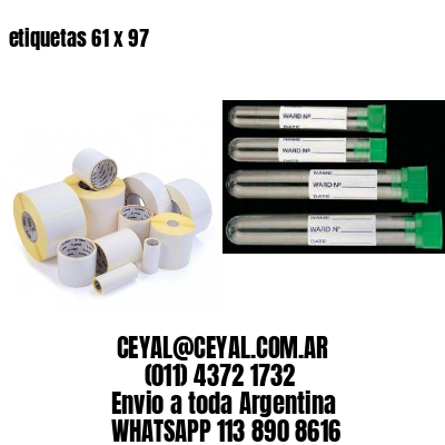 etiquetas 61 x 97