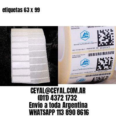 etiquetas 63 x 99