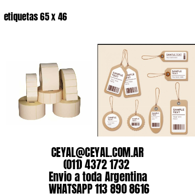 etiquetas 65 x 46