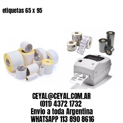 etiquetas 65 x 95
