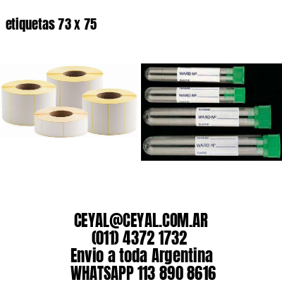 etiquetas 73 x 75