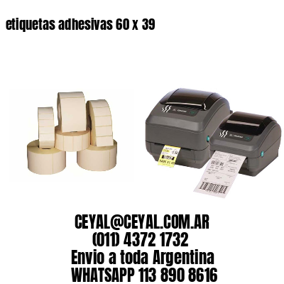 etiquetas adhesivas 60 x 39