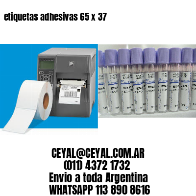 etiquetas adhesivas 65 x 37