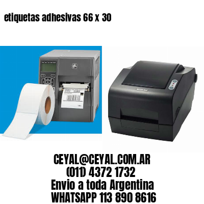 etiquetas adhesivas 66 x 30