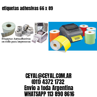 etiquetas adhesivas 66 x 89