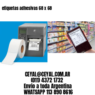 etiquetas adhesivas 68 x 68