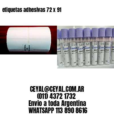 etiquetas adhesivas 72 x 91