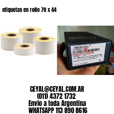 etiquetas en rollo 70 x 44