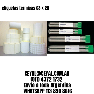etiquetas termicas 63 x 20