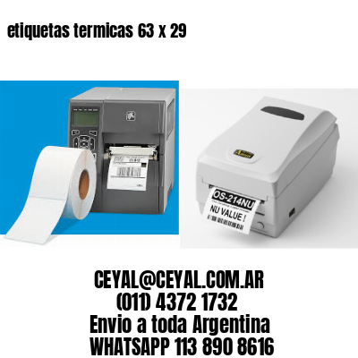 etiquetas termicas 63 x 29