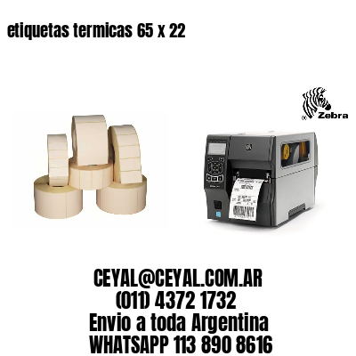 etiquetas termicas 65 x 22