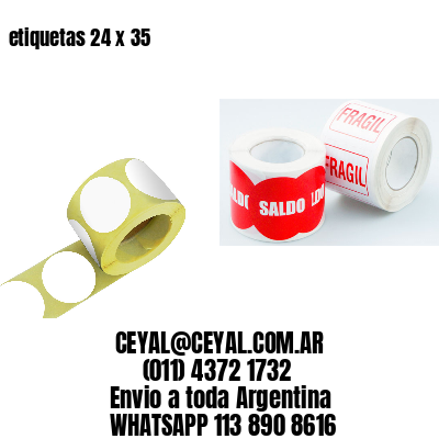 etiquetas 24 x 35