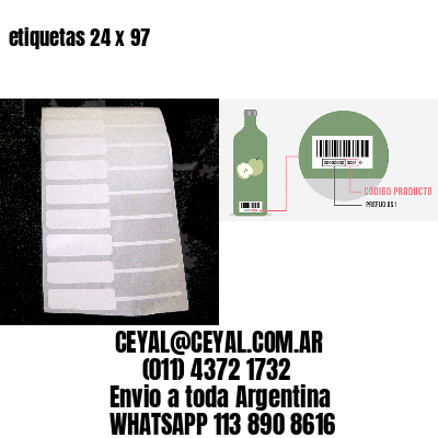 etiquetas 24 x 97