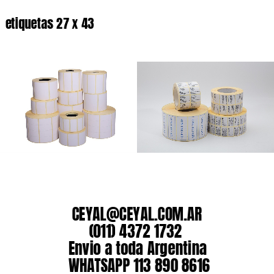 etiquetas 27 x 43