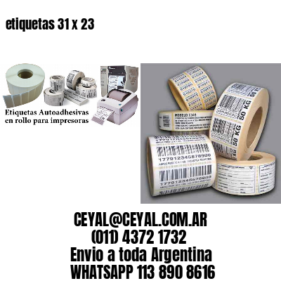 etiquetas 31 x 23