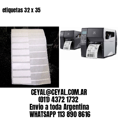 etiquetas 32 x 35