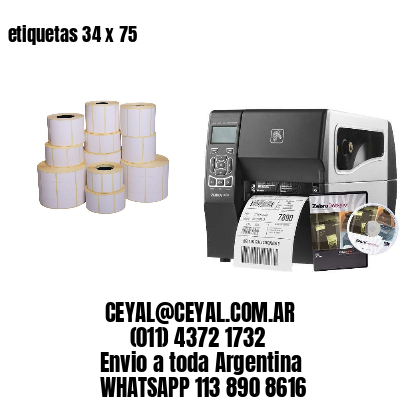 etiquetas 34 x 75