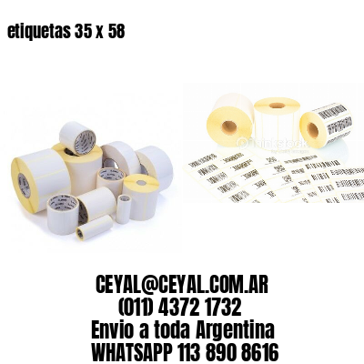 etiquetas 35 x 58