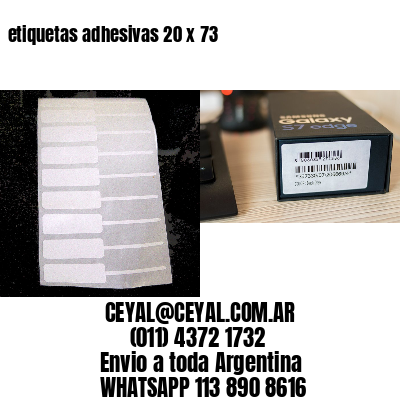 etiquetas adhesivas 20 x 73
