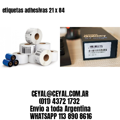 etiquetas adhesivas 21 x 84