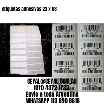 etiquetas adhesivas 22 x 63