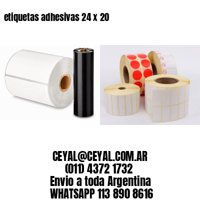 etiquetas adhesivas 24 x 20