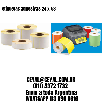 etiquetas adhesivas 24 x 53