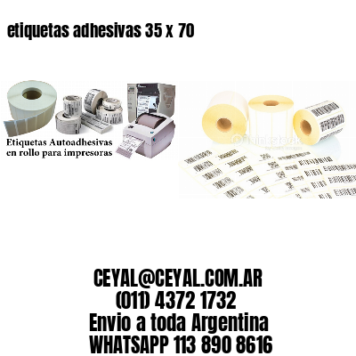 etiquetas adhesivas 35 x 70