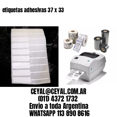 etiquetas adhesivas 37 x 33
