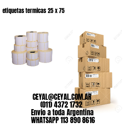 etiquetas termicas 25 x 75