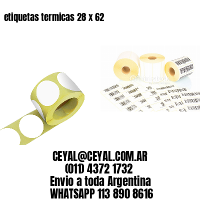 etiquetas termicas 28 x 62