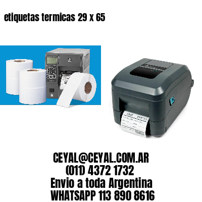 etiquetas termicas 29 x 65