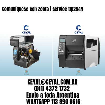 Comuníquese con Zebra | service tlp2844