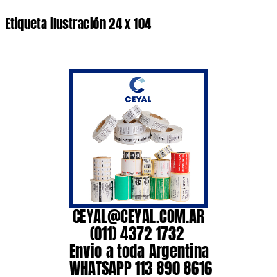 Etiqueta ilustración 24 x 104