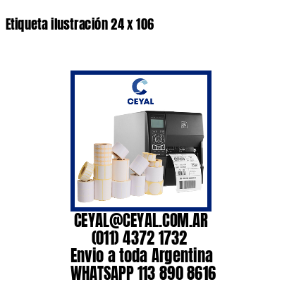 Etiqueta ilustración 24 x 106