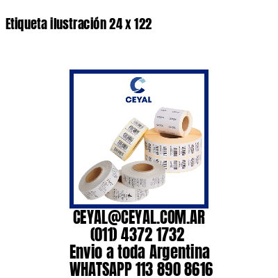 Etiqueta ilustración 24 x 122