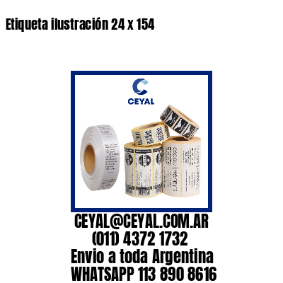 Etiqueta ilustración 24 x 154