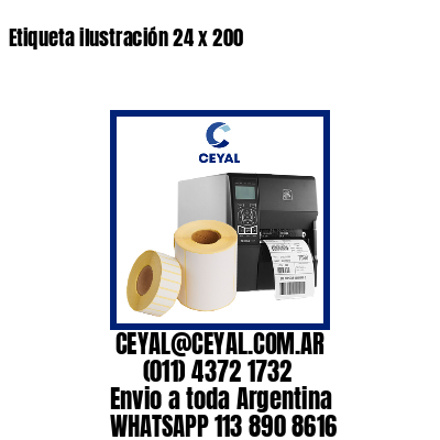 Etiqueta ilustración 24 x 200