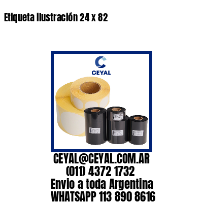Etiqueta ilustración 24 x 82
