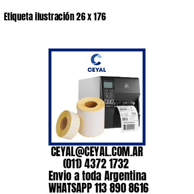 Etiqueta ilustración 26 x 176