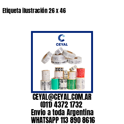Etiqueta ilustración 26 x 46