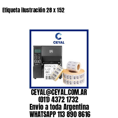 Etiqueta ilustración 28 x 152