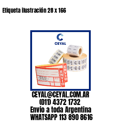 Etiqueta ilustración 28 x 166