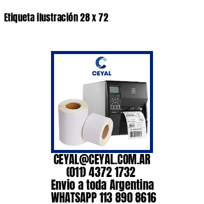 Etiqueta ilustración 28 x 72