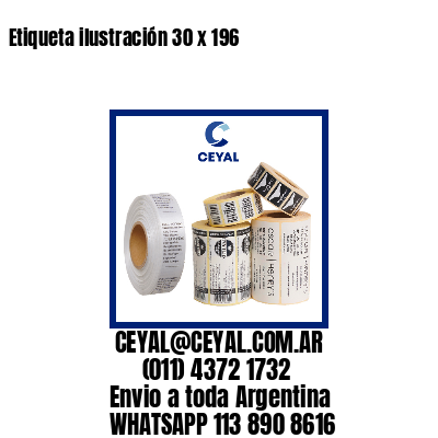 Etiqueta ilustración 30 x 196
